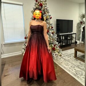 Betsy & Adam high low prom or wedding guest gown